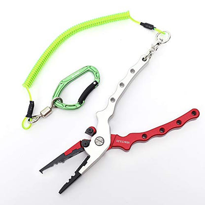 HERCULES M4 Fishing Lanyard, Fishing Pole Tether, Kayak Paddle Leash, Heavy Duty Retractable Coiled Lanyard for Fishing, Rods, Pliers, Boating, Paddles, Kayak - color: Pack of 2 Green, 5.9"