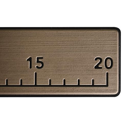 20" EVA Foam Fish Ruler with Peel & Stick Backing for Boats, Kayaks, Coolers, or Personal watercraft, Easy to Read 6mm Thick, Milled Fish Measuring Board (Teak) - color: Teak