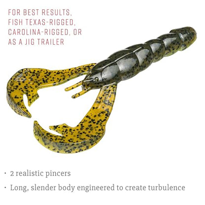 Strike King Rage Tail Craw - color: Summer Craw, size: 4 inch