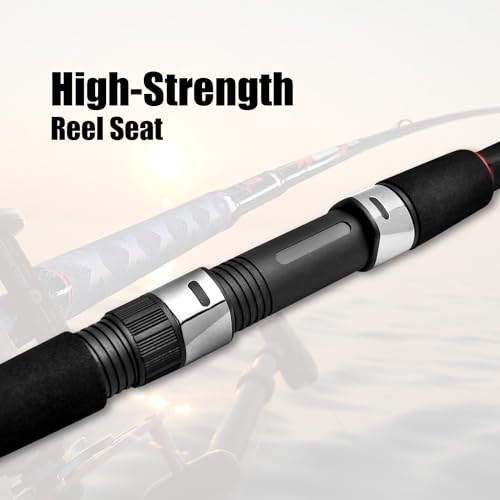 Fiblink Surf Casting Fishing Rod 2-Piece Graphite Travel Baitcasting Fishing Rod - size: Length: 13'
