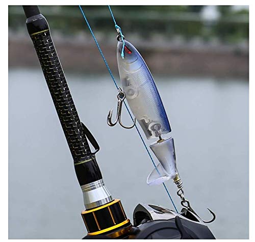 Fishing Lures Set Plopper Bass Lures with Floating Rotating Tail Artificial Hard Bait Swimbaits Slow Sinking Hard Lure Fishing Tackle Kits - color: Style B(5PC)