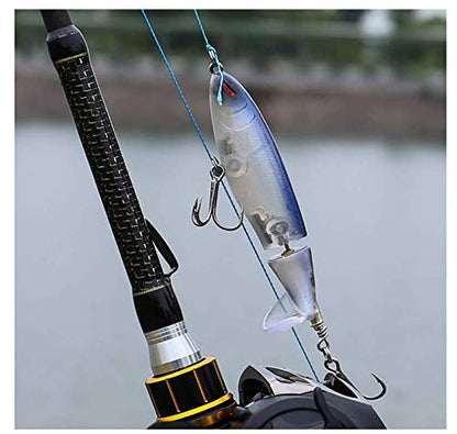 Fishing Lures Set Plopper Bass Lures with Floating Rotating Tail Artificial Hard Bait Swimbaits Slow Sinking Hard Lure Fishing Tackle Kits - color: Style B(5PC)