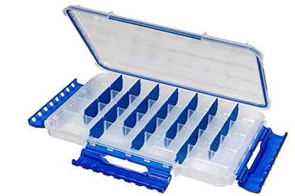 Flambeau Outdoors Fully Divided Slim Waterproof Ultimate Tuff Tainer | 28 Compartments, Removable Zerust Anti-Corrosion Dividers, Tackle Storage Customization, 14" x 8.9" x 1.7" - size: 5000/3700, style: 28 Compartments