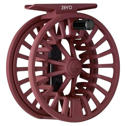Redington Zero Fly Fishing Reel – Ultralight Trout Reel with Clicker Drag System, Large Arbor, Quick-Change Spool & Twin-Molded Handle – Durable Die-Cast Construction - color: Burgundy, size: 4/5