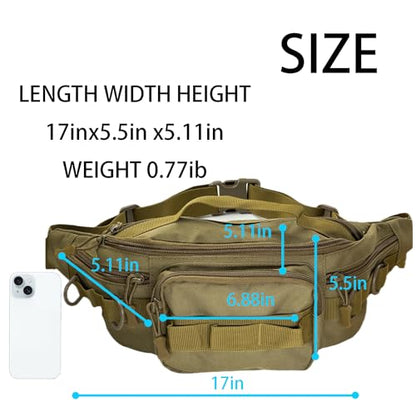 Fishing Fanny Pack for Men -Fishing Fanny Pack-Lightweight and Fishing Sling Pack - color: brown2