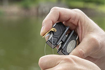 Smith's 51057 Regal River Fishing Multi-Tool - Coarse + Fine Knife Sharpening Slots, Line Cutter, Jig Eye Cleaner, Diamond Hook Sharpener - Portable Pocket Clip - Gift for Men - Compact Gadget