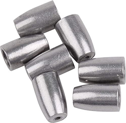 Fishing Weights Bullet Sinkers, 24pcs Worm Weights Iron Slip Sinkers for Bass Fishing Pitching and Flipping Texas Rigs - size: 1/8oz-24pcs