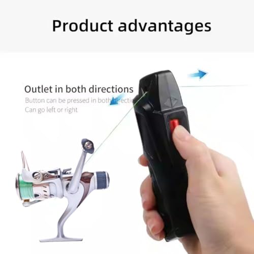 Electric Fishing Line Strippers Portable Fishing Reel Line Fishing Line Remover, Pe Nylon Wire Cleaning, Extraction of Old Fishing Line, Removal of Fishing Gear, and Removal of Discarded Fishing Line