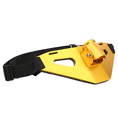 RiToEasysports Fishing Fighting Waist Belt,Aluminium Alloy Fishing Rod Pole Holder Stand Up Waist Fighting Belt for Fishing - color: Gold