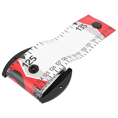 Fish Measuring Ruler, 138cm x 5cm Foldable Fish Measuring Tape with Accurate Calibration, Easy to Clean PVC Material, for Fishing Measurement Tool (Red) - color: Red
