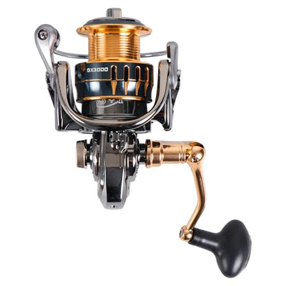 Spinning Fishing Reel for Freshwater Saltwater Fishing, Anti-Reverse with Front-Adjustable Drag - style: Gx3000 (13+1 Ball Bearings)