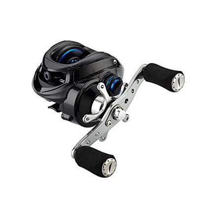 Fishdrops Baitcaster Reel Ultra-Light Baitcasting Fishing Reel, 7.0:1 Gear Ratio, 12.12LB Drag Magnetic Brake, Smooth 11+1BB, Freshwater & Saltwater and Affordable Low Profile Bait Caster Reel - color: Left Handle-Blue Color