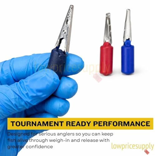 3 Pack Snap Clip Fishing Tool Stabilizing Fin Weights Livewell Fish Saver for Deep-Water Bass, Tournament-Safe Survival Weights Fish Stabilizing Weight, Bass Survival Weight