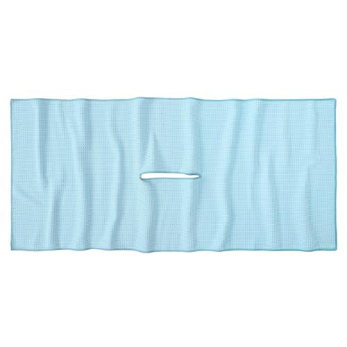 Mile High Life | Pro Tour Caddy Towel | 17" x 40" with 8" Center Slit | Premium Microfiber Waffle Texture - color: Sky Blue, size: 16" x 30"
