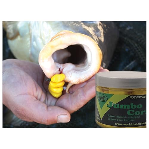 WCB Carp Baits - Flavored Jumbo Corn Bait - Ideal for Carp Fishing - style: Flavor: Sweet Corn