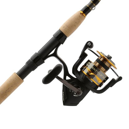 Penn Battle IV Spinning Reel and Fishing Rod Combo - size: 4000 Size Reel - 7' - Medium - 1pc, style: Battle IV