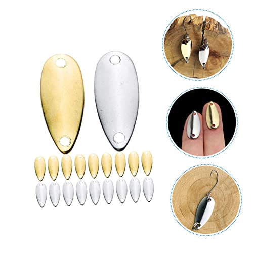YARNOW 20pcs Fishing Lures Vivid Metal Baits for Bass Fishing Lightweight Fake Baits for Freshwater for Anglers