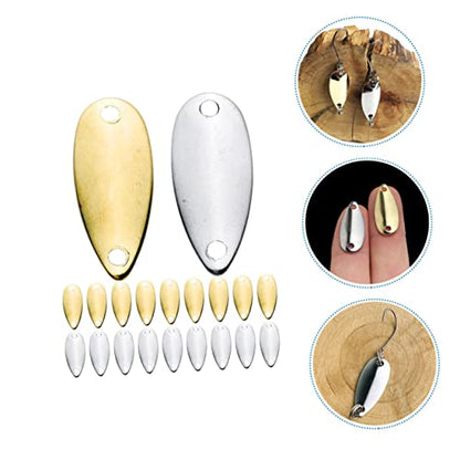 YARNOW 20pcs Fishing Lures Vivid Metal Baits for Bass Fishing Lightweight Fake Baits for Freshwater for Anglers