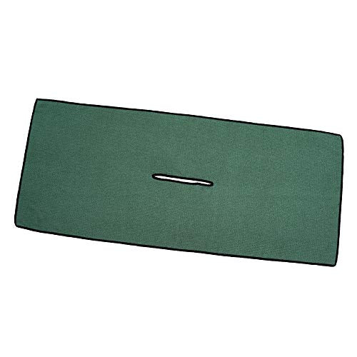 Mile High Life | Pro Tour Caddy Towel | 17" x 40" with 8" Center Slit | Premium Microfiber Waffle Texture - color: Green, size: 16" x 30"