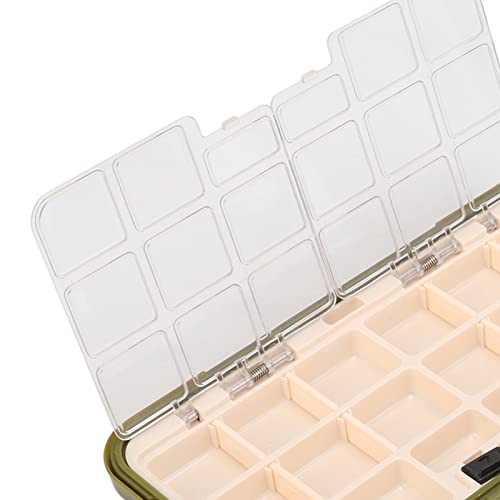 RiToEasysports Fishing Box PP Tackle Box Organizer with Transparent PC Inner Cover Lever Side Lock Sliding Switch and Movable Inserts for Fishermen Boat Kayak Shore Storage ([Large size] 20*12*5 cm) - size: [Large size] 20*12*5 cm
