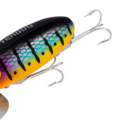 Arbogast Jitterbug Topwater Bass Fishing Lure - Excellent for Night Fishing - color: Perch, size: 3", 5/8 oz