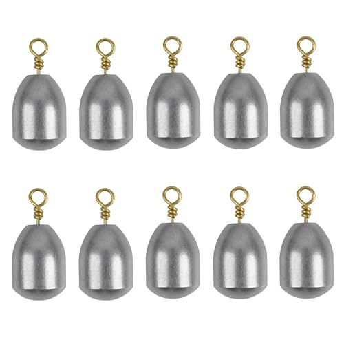 Iron Fishing Weights Sinkers, 20pcs Bass Casting Sinker Weights with Ring Drop Fishing Sinker and Weights for Saltwater Surf Sea Fishing - size: 20pcs 3/16oz