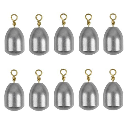 Iron Fishing Weights Sinkers, 20pcs Bass Casting Sinker Weights with Ring Drop Fishing Sinker and Weights for Saltwater Surf Sea Fishing - size: 20pcs 3/4oz