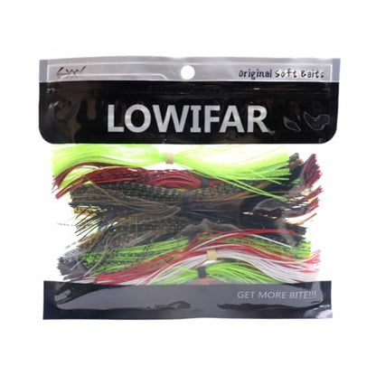 Silicone Jig Skirts Material Squid Rubber Jig Head Lures Spinnerbaits Buzzbaits Fly Fishing Material Crystal Flash bass jig Skirts Replacement Fishing DIY Accessory - color: 20 Bundles-A