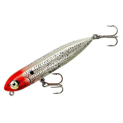Heddon Zara Spook Topwater Fishing Lure - Legendary Walk-The-Dog Lure - color: G-Finish Red Hed, style: Zara Puppy (1/4 Oz)