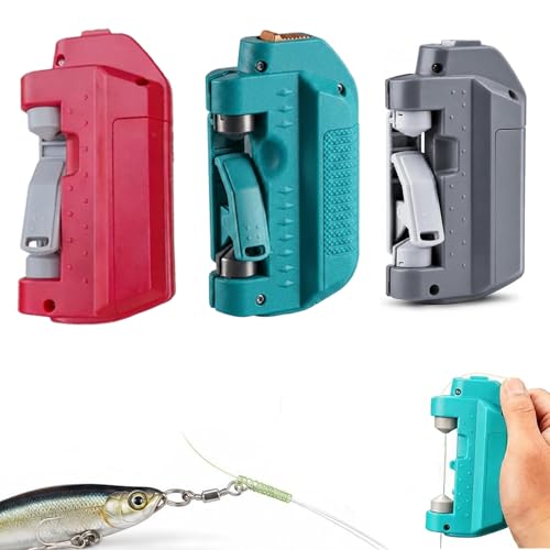 Automatic Fishing Knot Tying Tool, Electric Line to Leader Knotter Machine,Quick FG/GT Knot Assist Device for Spinning & Bait Casting - color: 3PC