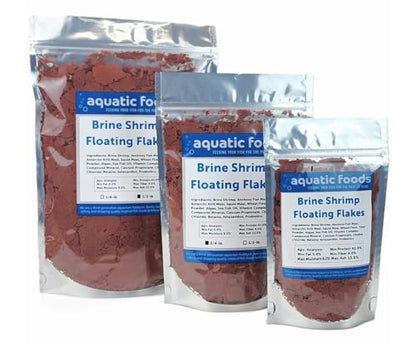 Brine Shrimp Flakes for Freshwater Cichlids, Angels, Tetras, Guppies, Marine Tangs, Butterflies, Angelfish, Anthias, Clown Fish. WL…5-lbs Poly Bag - size: 5 Pound (Pack of 1)