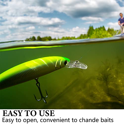 Heavy Duty Fishing Wire Rigs Leaders, 10Pcs 150LB Stainless Steel Fishing Line Leaders with Swivels Snaps Fishing Trace Lures Leader Rigging - color: Green-10pcs