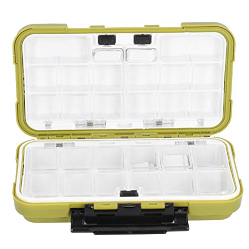 RiToEasysports Fishing Lures Box, Sealed Tackle Storage with Rubber Sealed Strip and Stainless Steel Hinge, for Fishing Accessories Holder