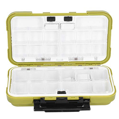RiToEasysports Fishing Lures Box, Sealed Tackle Storage with Rubber Sealed Strip and Stainless Steel Hinge, for Fishing Accessories Holder