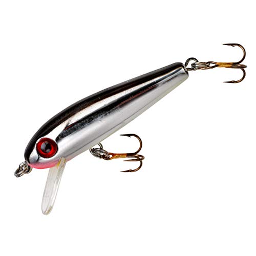 Value Series Minnow Crankbait Shallow Water Fishing Lure - color: Silver/Black, size: 1 5/8"