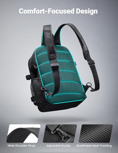Piscifun Fishing Backpack Tackle Bag with 2 Rod Holders, Multi-Compartment Storage, MOLLE System, Water-Resistant Lightweight Outdoor Pack - color: Double Shoulder - Khaki, style: Standard