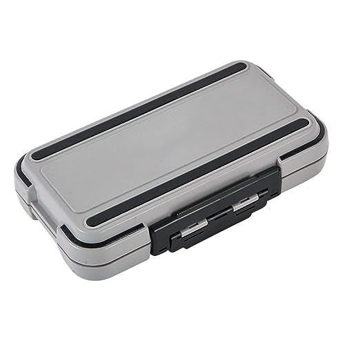 TopHomer Fishing Tackle Box, Waterproof Tackle Trays, Plastic Tackle Box Organizer with Removable Dividers Storage Lure Box for Lures - style: Large Grey