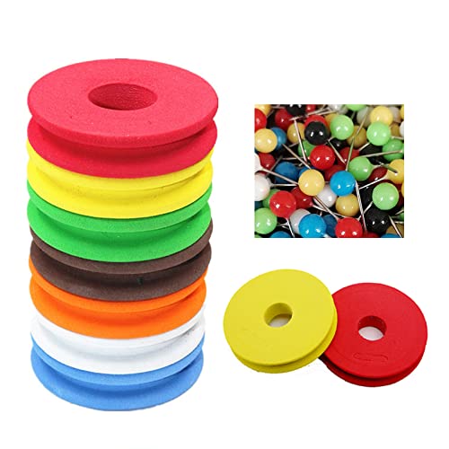 30PCS Fishing Line Storage +50 PCS Pins Fishing Foam Spools 2.7 inches Circular Winding Plates Fly Fishing Gear for Organizer Storage Accessories