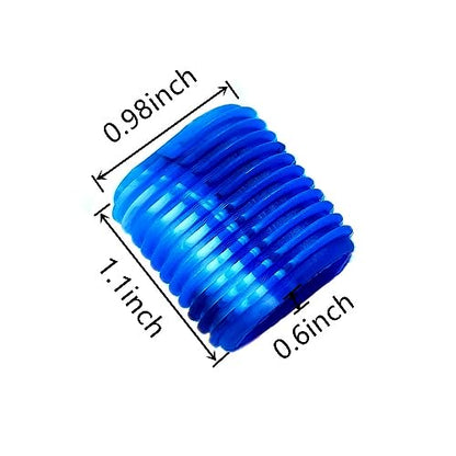 12PCS Rubber Fishing Reel Handle Grip Sleeve Non-Slip Baitcaster Knob Covers for Casting or Spinning Reel (Blue)