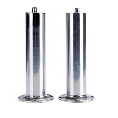 (Set of 2) Amarine-Made Heavy Duty Stainless Steel 316 Deluxe Rod Holders with Drain, Flush Mount Fishing Rod Pole Holders, 90 Degree