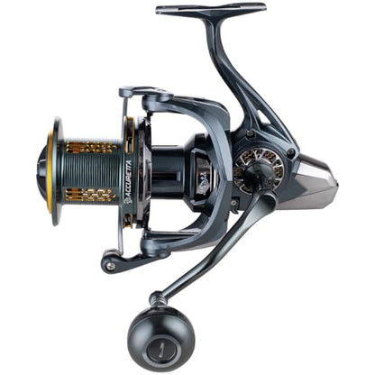 Fishing Spinning Reel, 10000/12000 Saltwater Spinning Reel, 45LBS Max Drag, CNC Aluminum Screw-in Handle & Spool, Oscillating Guide Rod System, Surf Fishing Reel for Beach & Boat Fishing - size: 12000