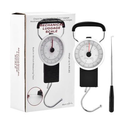 Fishing Scale,80lbs/35kg Fishing Gear with Built-in Measuring Tape,Fish Hook Remover Tool,Portable Hanging Fishings Weight Scale Luggage Scales with Hook,Fish Gifts for Men