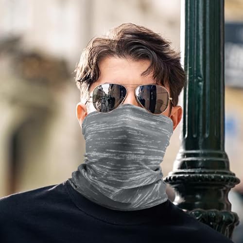Neck Gaiter Fishing Face Gator Sun Protection & Wind-proof For Fishing Hiking Cycling Camping Yard Work Bandana Mask - color: Gray