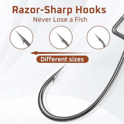 Weedless Jig Head, Swimbait Jig Heads, Texas Rig Compatible | For Bass, Walleye, 10 and 30 Pieces, Assorted Weights (BFS and Heavier Weights), Tackle Gift - style: Bfs Assorted 30 Pack (1/16oz, 3/32oz, 1/8oz)