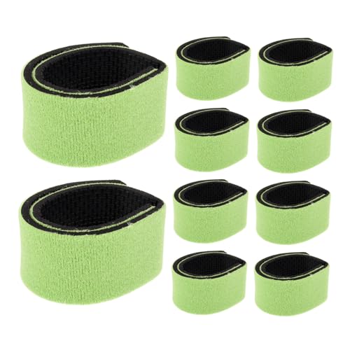 Hemobllo 10pcs Fishing Rod Keeper Straps Elastic Anti-Slip Fishing Pole Tie Down Bands for Outdoor Casting and Spinning Rod Storage on Boat Deck