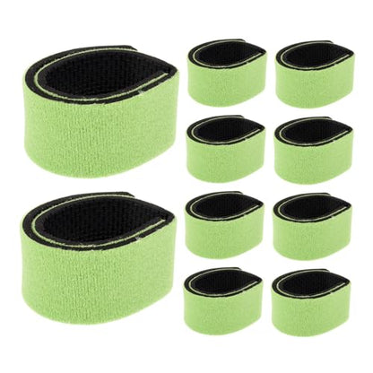 Hemobllo 10pcs Fishing Rod Keeper Straps Elastic Anti-Slip Fishing Pole Tie Down Bands for Outdoor Casting and Spinning Rod Storage on Boat Deck