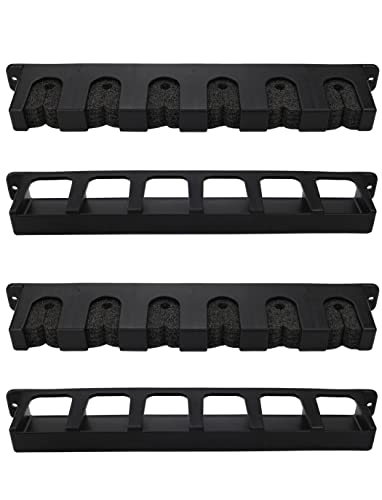 Horizontal Fishing Rod Rack Holders Wall-mounted Fish Pole Holder for Garage & Boat 6-Rod Storage Racks -1 Pair Rod Holder Rod Holder (2 Pair Vertical Black) - color: 2 Pair Vertical Black