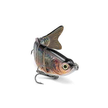 Large Multi Jointed Fishing Lures Bait,Big Giant Fishing Bass Lures,Crankbaits Swimbaits with Treble Hook - color: A3-7.87",4oz