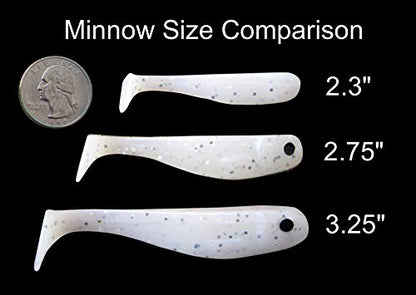 BIG JOSHY SWIMBAITS Minnow (2.75" 7 Pack, 3.25" 5 Pack) - color: Ultimate Chartreuse