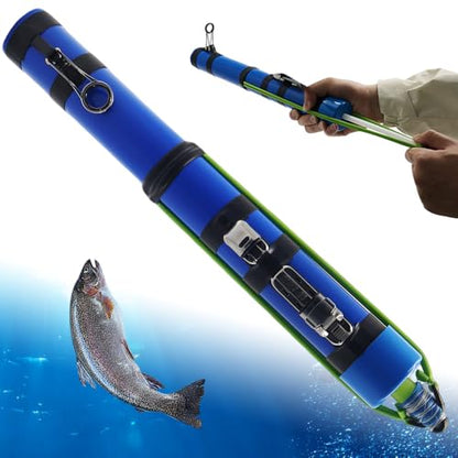 SUFFUSE Fishing Rod, Portable Catapult Lure Fishing Tools, Saltwater and Freshwater Great Gear for Traveling - color: Package A